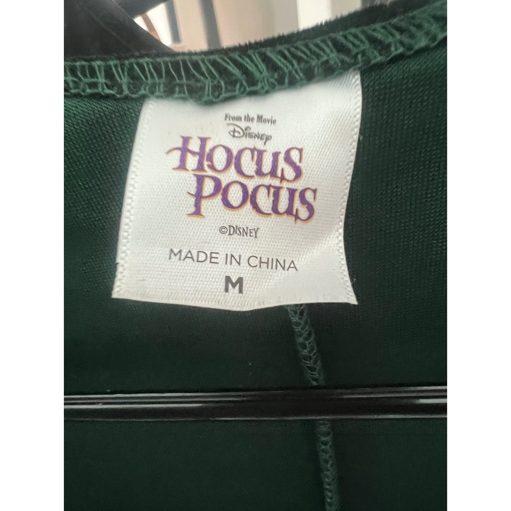 Spirit Halloween Disney Hocus Pocus Winifred Sanderson Costume Green Velvet M - Picture 6 of 6